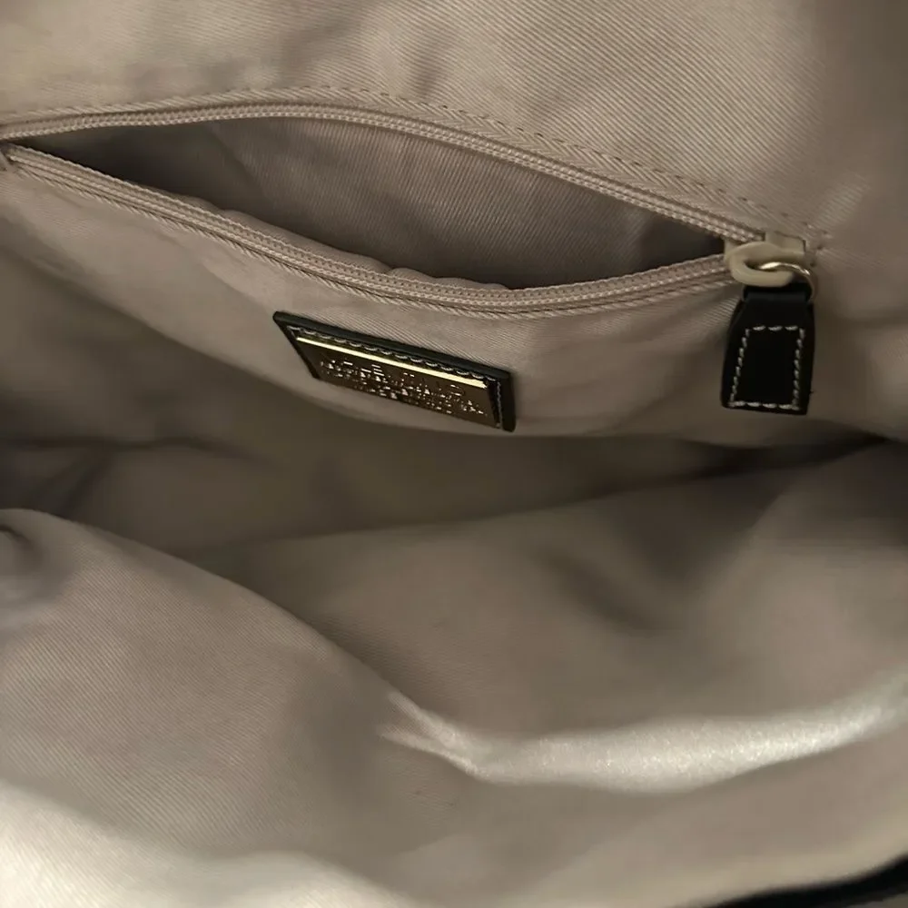 Valentino Black Leather Tote with Stitch Detail